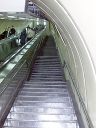 Stairway at I-dae subway station
