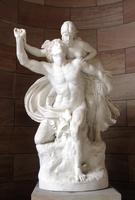 Sculpture of Hermes and Psyche at entrance to gallery