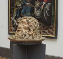 Head of John the Baptist (wood)