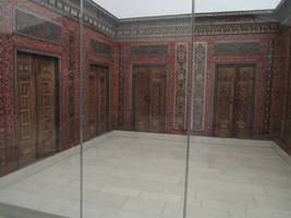 Aleppo Room (interior of house showing Islamic art); main color is red