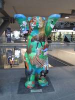 Bear painted with pictures of wild animals