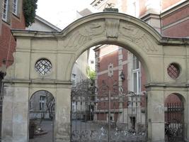 Stone arch near church