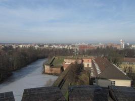 View of part of citadel from top of tower