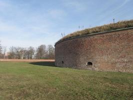 Round brick wall interior of fortress