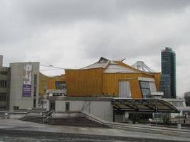 Yellow-paneled building