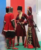 Dancers in traditional Russian garb