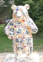 Painted with parodies of modern art, all transformed to Panda themes