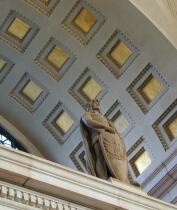 Statue near ceiling of Union Station