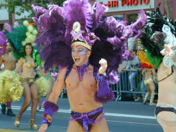 Dancer in feathers
