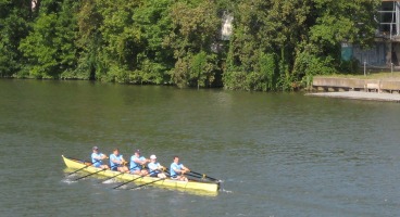 We saw lots of rowing teams during the trip