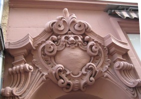 relief work on building