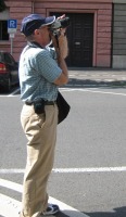 me holding large camera