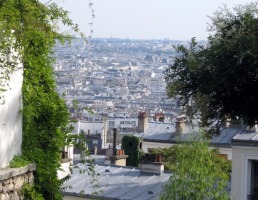 long view of Paris from Montmartre