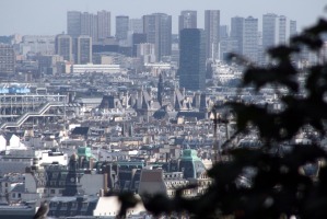 long view of Paris from Montmartre