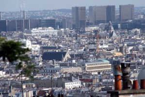 long view of Paris from Montmartre