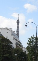 Eiffel Tower in distance