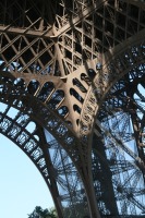 close up of leg of tower
