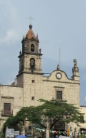 tan brick church