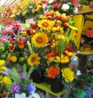 vases full of flowers
