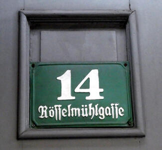 Rosselmühlgasse in Fraktur