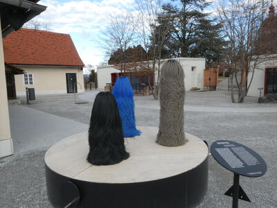 three furry columns