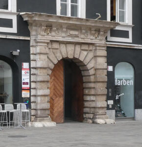 stone arch to passageway