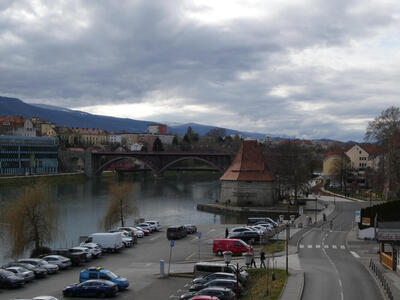view over drava river