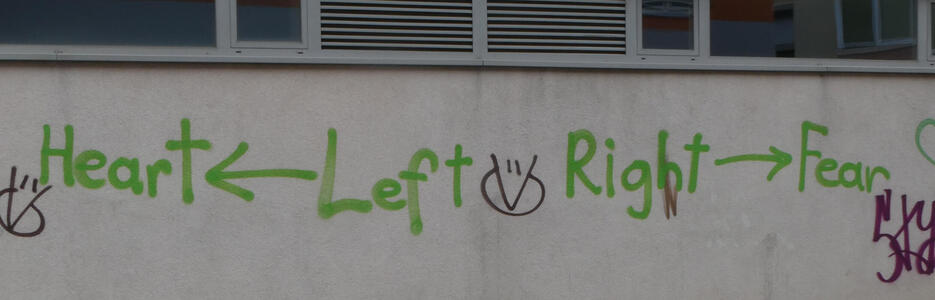 Heart <- Left  / Right -> Fear