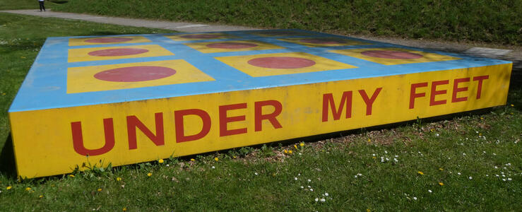 under my feet