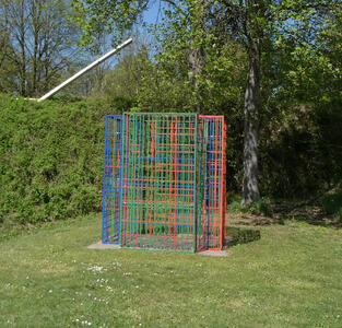 colored wire cube