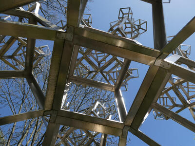 fractal cubes from underneath