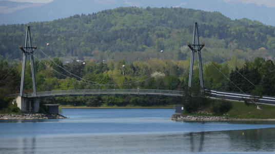 bridge across lake