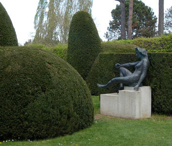 statue of reclining nude