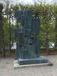 blocky abstract sculpture