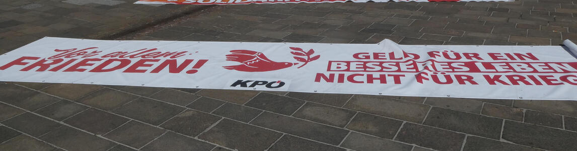 Vor allem Frieden! Geld für ein besseres Leben, nicht für Krieg