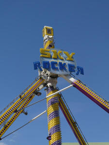 sign on sky rocker ride