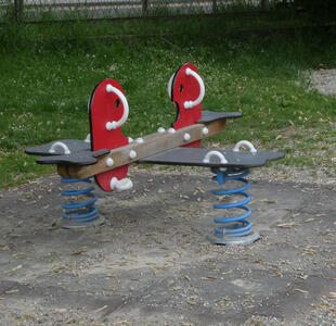 teeter totter on spring