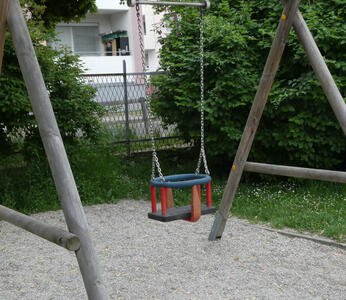 swing with baby holder