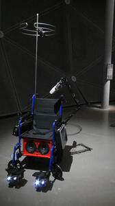 wheelchair with antenna