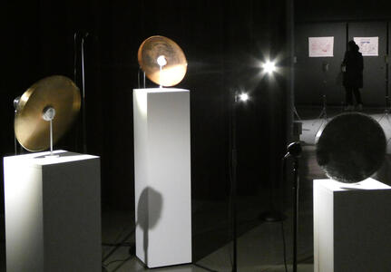 rotating brass dishes