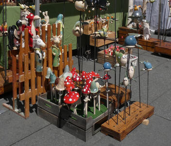 whimsical ceramic garden ornaments