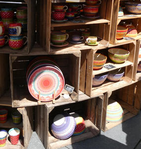 ceramic bowls and plates