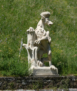 Panther wearing a crown