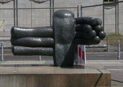 hand shaped sculpture