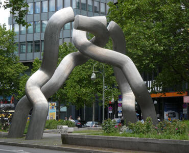 abstract tubular sculpture