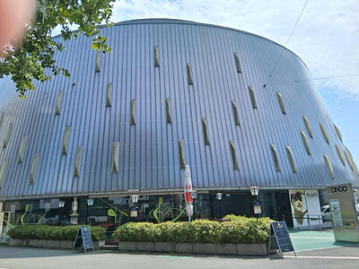 large curved building