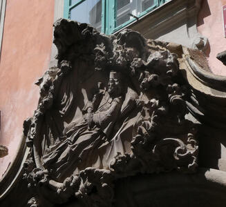 reliefwork of reclining person