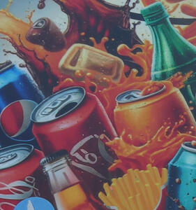 Deformed logo on coca-cola cans; impossible opening tabs.