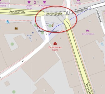 map showing intersection