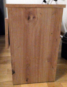 side view of nightstand